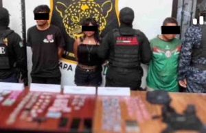 SSP y FGE detienen a sujetos armados por delitos contra la salud