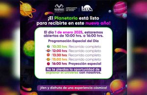 Inicia este 2025 en Planetario Tuxtla