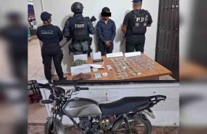 Detenido en Chiapa de Corzo; llevaba droga