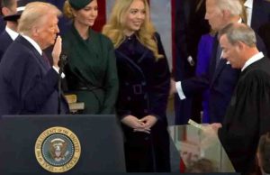 Trump jura como presidente de EU por segunda vez; cárteles de la droga serán declarados terroristas, “entradas ilegales van a parar” y aranceles van, dice