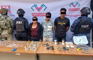 Detiene FGE a tres personas durante el desmantelamiento de un sistema de video vigilancia en San Fernando