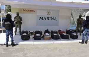 Asegura Semar embarcación con 590 kilos de cocaína en costas de Chiapas