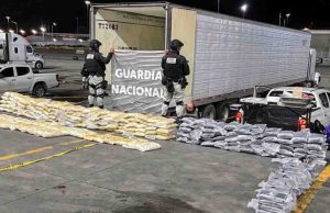 Asegura GN cargamento de metanfetamina y cocaína en la garita de Otay, en Tijuana, procedente de Sinaloa