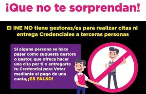 INE Chiapas recuerda que los servicios de los Módulos de Atención Ciudadana son gratuitos