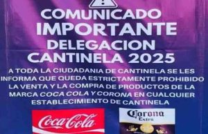 Municipio de Hidalgo prohíbe compra y venta de Coca-Cola; impondrá multa de hasta 5 mil pesos