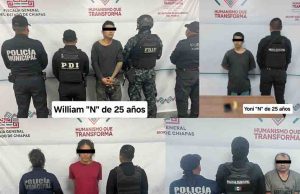 Reacción inmediata de la Policía Municipal y Grupo Motorizado “Dragones” permite la detención de múltiples delincuentes en Tuxtla Gutiérrez