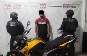 Detenido con motocicleta robada