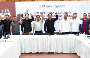 Eduardo Ramírez y Mario Delgado consolidan acuerdo histórico a favor del magisterio chiapaneco