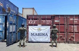 Semar asegura más de 5 toneladas de mercurio en cubetas de pintura en Manzanillo, Colima