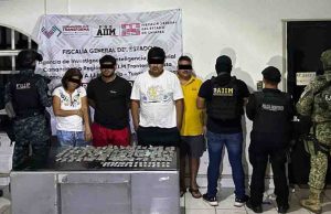 Cateo en Huixtla; 4 detenidos y aseguran narcóticos